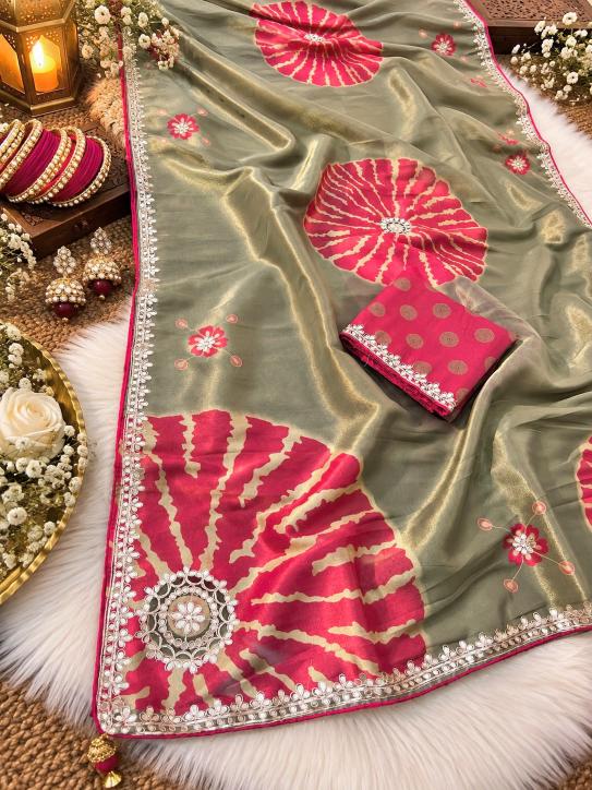 Vinayak gota patti work saree wholesalers in india for clothes